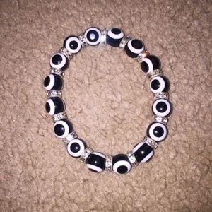 Evil eye black bracelet